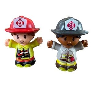 Fisher Price Little People Girl Firefighters (2) Collectors Replacements